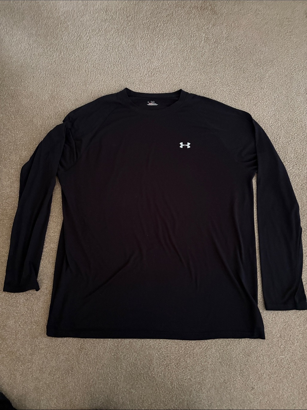 2 Shirts -Under Armour Black Polo & Long Sleeve Performance Tee - Picture 3 of 4